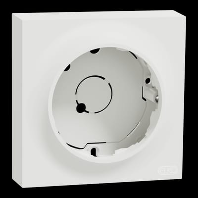 Single wall-mounted cover low One PURE WHITE