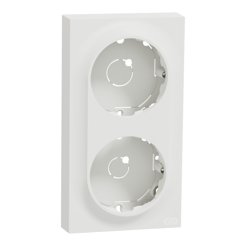 Double wall-mounted cover low One PURE WHITE (EKO50022)