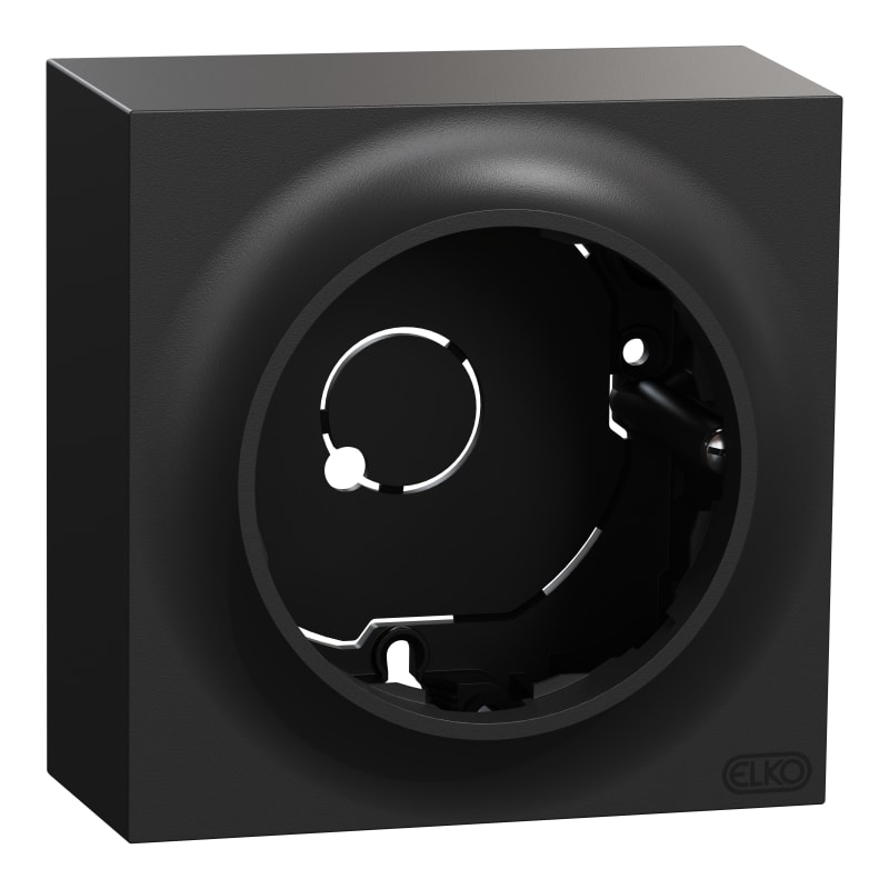 Single wall-mounted cover high One Black (EKO50027)