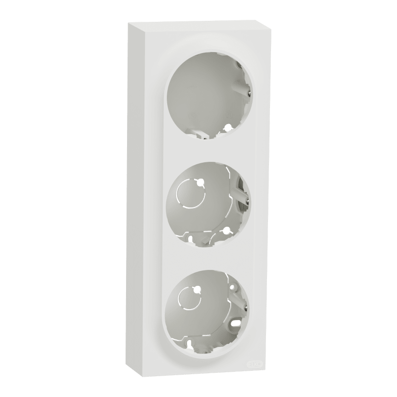 Triple wall-mounted cover high One PURE WHITE (EKO50030)