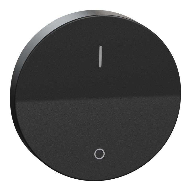 ELKO One Rocker Piece 2-Pole with Indicator Window Black (EKO50061)