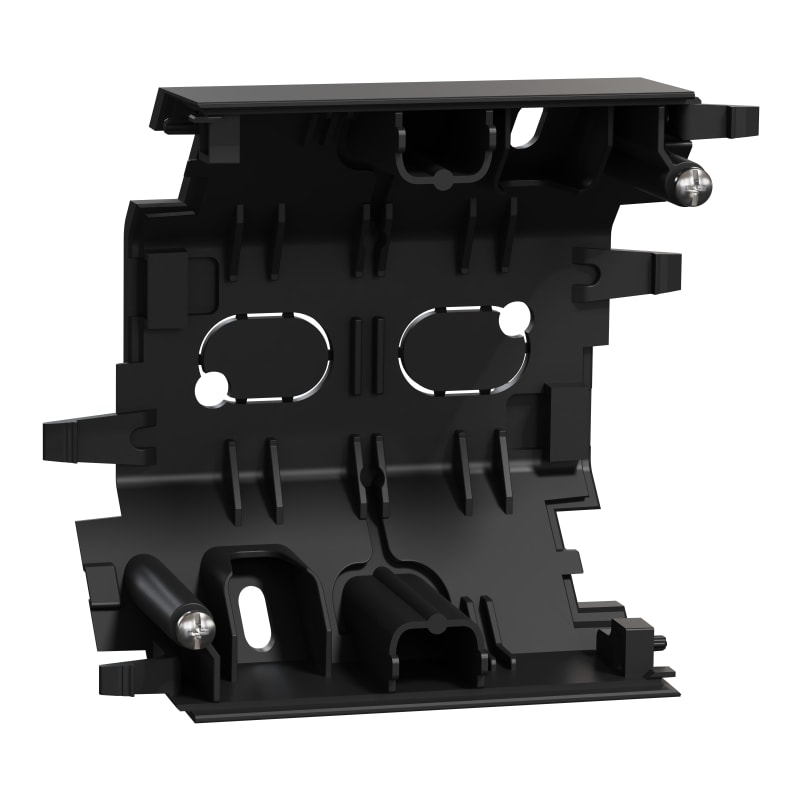 ELKO One Corner Cap Middle Piece Black Surface Box (EKO50128)