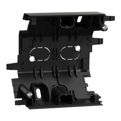 ELKO One Corner Cap Middle Piece Black Surface Box