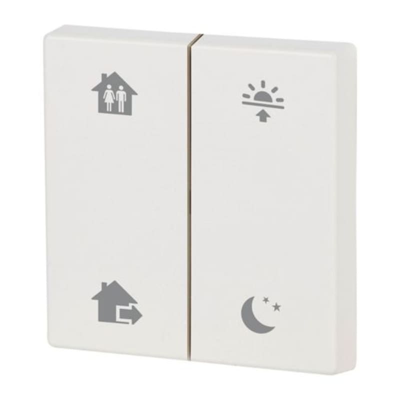 Eaton CWIZ-02/88 Double Rocker, Glossy Signal White, Home/Away/Morning/Evening
