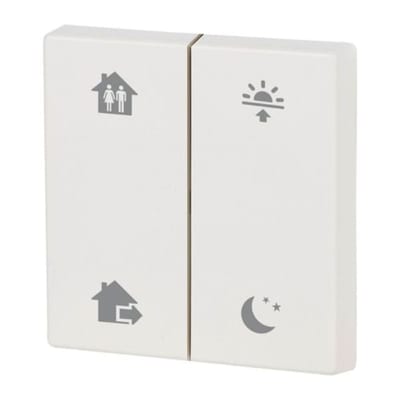 Eaton CWIZ-02/88 Double Rocker, Glossy Signal White, Home/Away/Morning/Evening