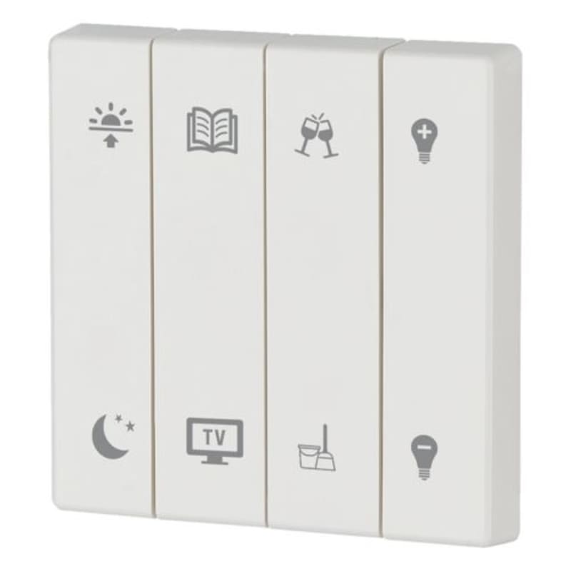 Eaton CWIZ-04/M7 Four-Field Rocker with Symbols, Alpine White Matt