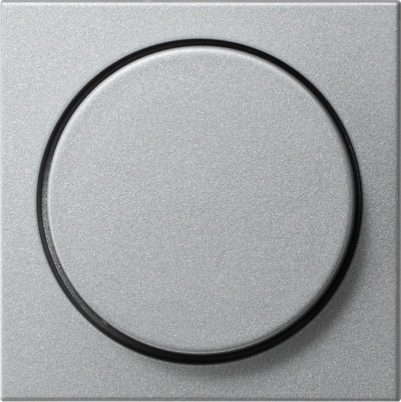 Dimmerfront Push/turn 55 Aluminium (GI065026)