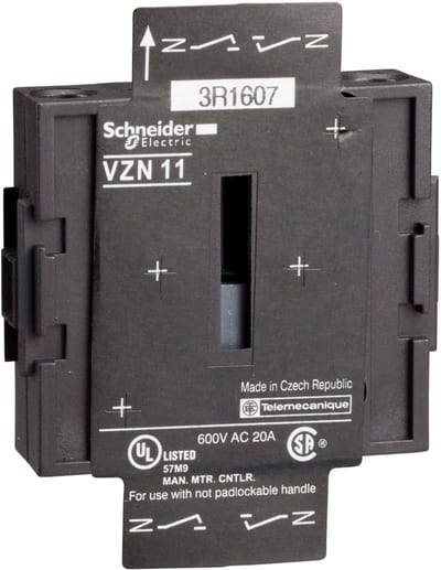 Schneider Electric VZN11 TeSys Additional Neutral Block 1N (VN12/VN20)