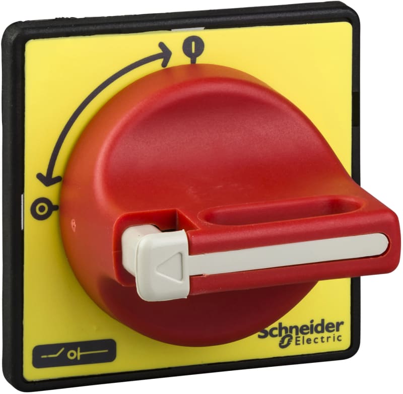 Schneider Electric TeSys VARIO - front and red rotary handle - 1 to 3 padlocking KCF2PZ
