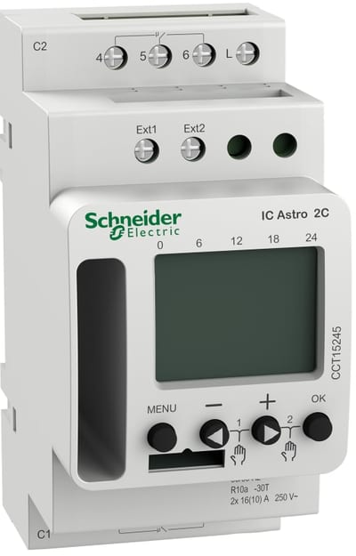 Schneider Electric ACTI9 IC Astro 2C SMART programmable twilight switch CCT15245