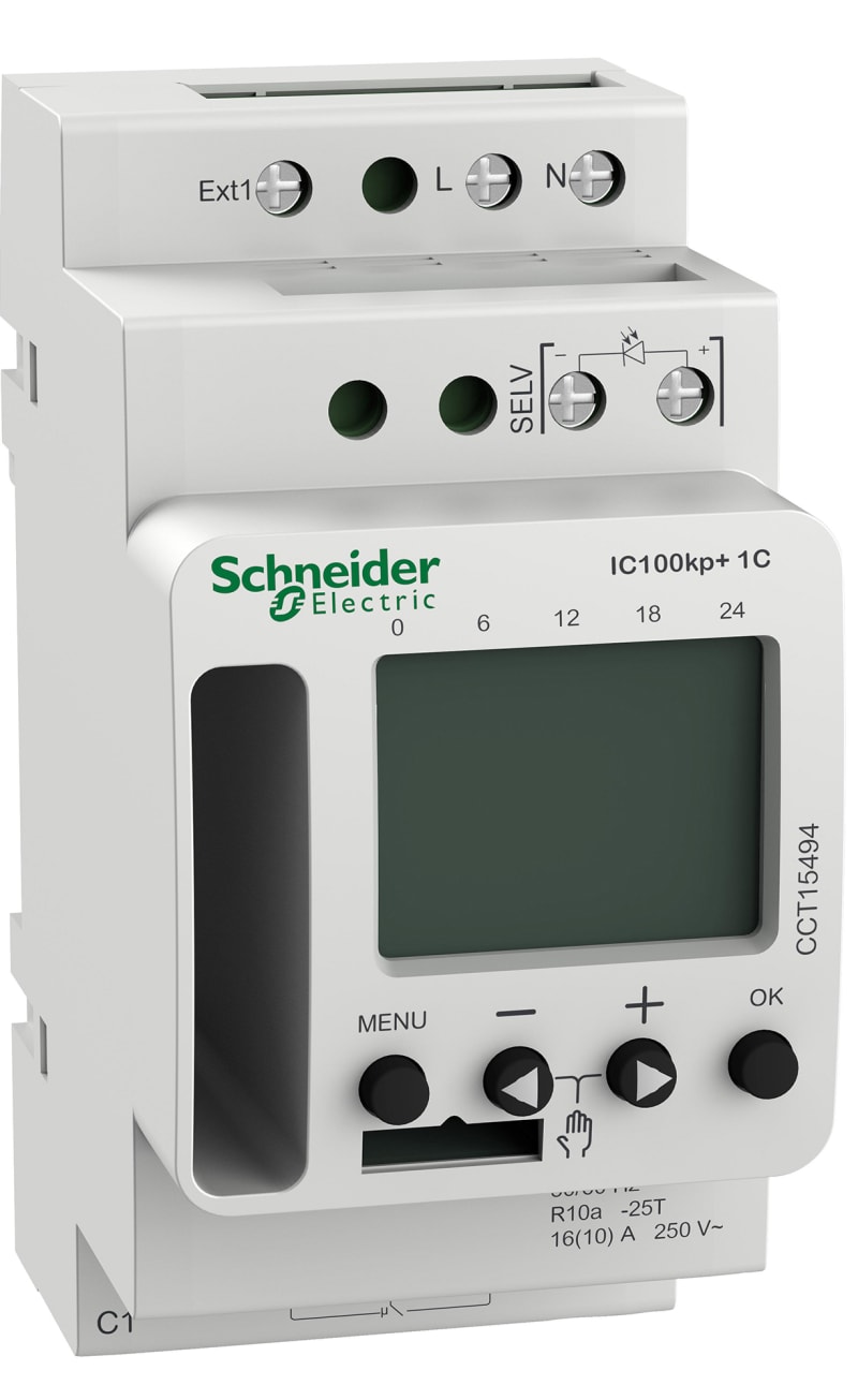 Schneider Electric ACTI9 IC100KP+ 1C (1 - 99000 lux) SMART programmable twilight switch CCT15494