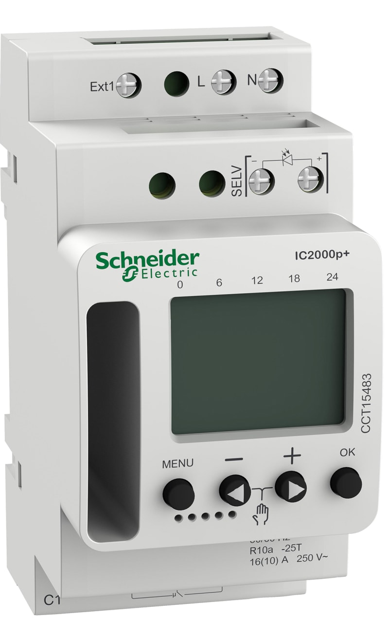 Schneider Electric ACTI9 IC2000P+ (2 - 2000 lux) programmable twilight switch CCT15483