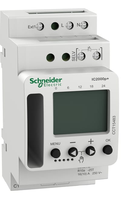 Schneider Electric ACTI9 IC2000P+ (2 - 2000 lux) programmable twilight switch CCT15483