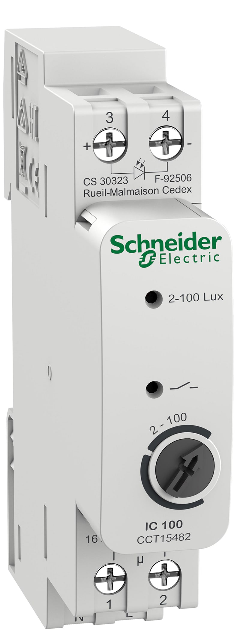 Schneider Electric ACTI9 IC100 (2 - 100 lux) twilight switch CCT15482