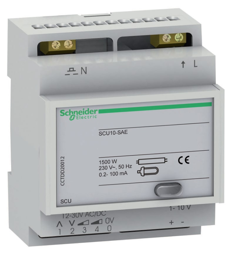 Schneider Electric SCU - DIN - remote control dimmer - 1..10 V CCTDD20011