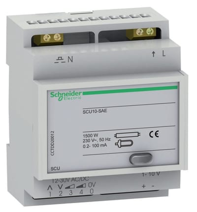 Schneider Electric SCU - DIN - remote control dimmer - 1..10 V CCTDD20011