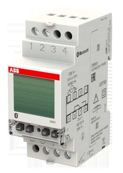 ABB DWA1 Digital time switch, weekly and asto programming, one channel