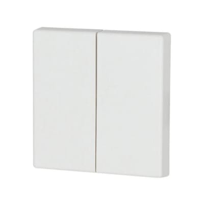 Eaton two-part rocker, matte alpine white, 55 x 55 mm