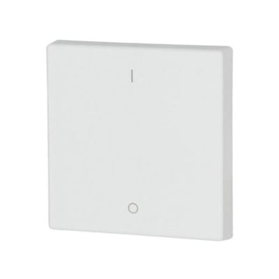 Eaton single rocker, matt alpine white, 1/0