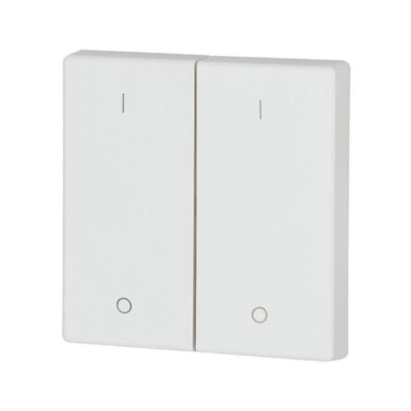 Eaton double rocker, matt alpine white, 1/0 (EP-500848)
