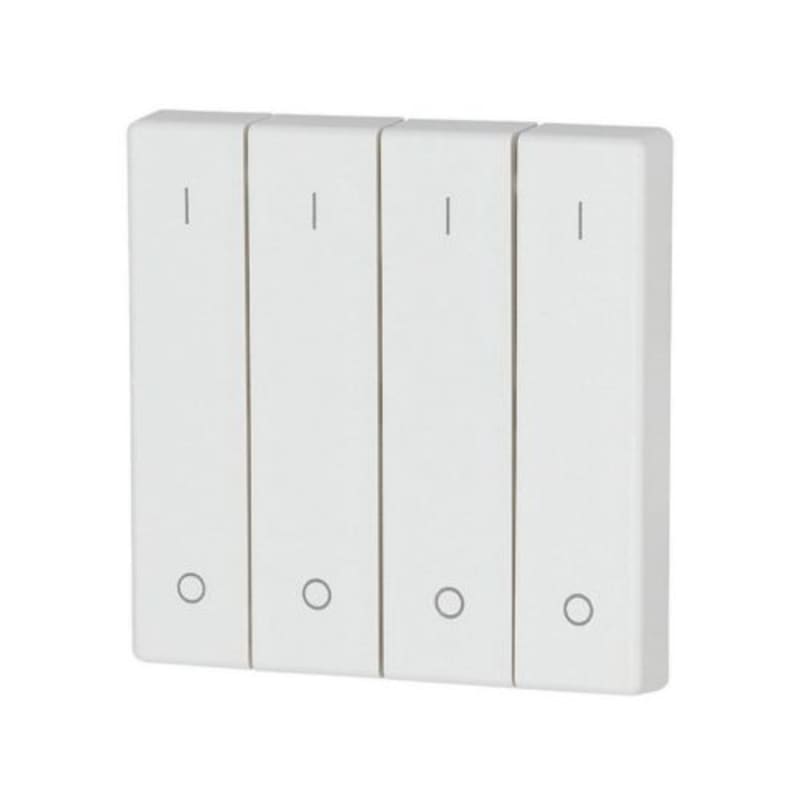 Eaton CWIZ-04/17 4-Gang Rocker Matte Alpine White with 0/1 Markings