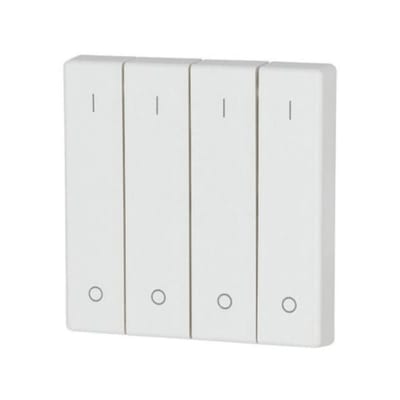 Eaton CWIZ-04/17 4-Gang Rocker Matte Alpine White with 0/1 Markings