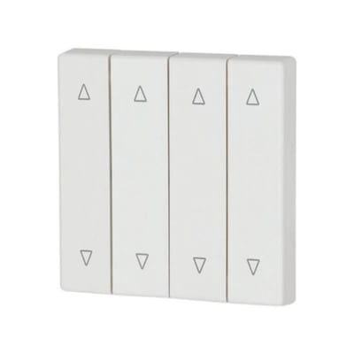 Eaton 4-gang rocker, matt alpine white, up/down