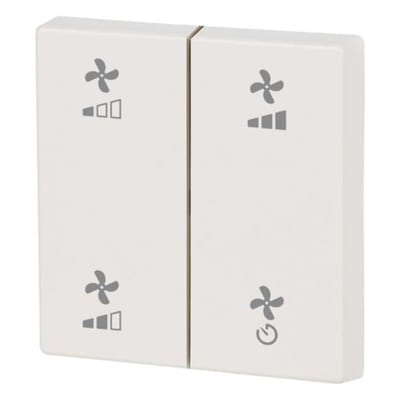 Eaton Double Rocker Matt Alpine White