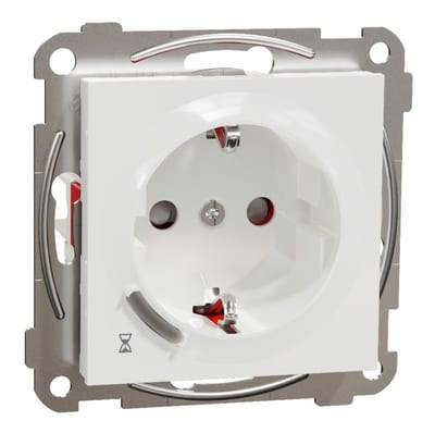 RS Single Socket with Timer 16 A PURE WHITE