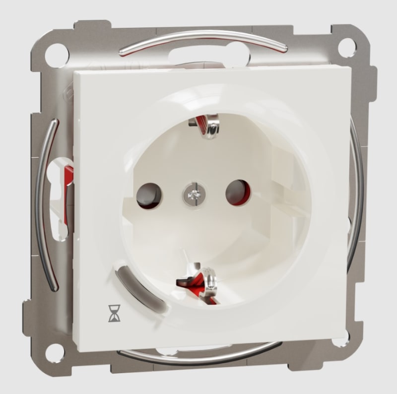 Plus Single Socket w/Timer 16A POLAR WHITE (EKO60000)