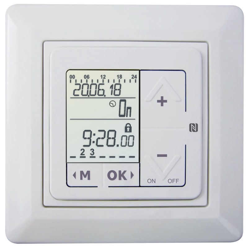 Function LA1124NFC Electronic Day/Week Time Switch NFC Flush-Mount 230 V