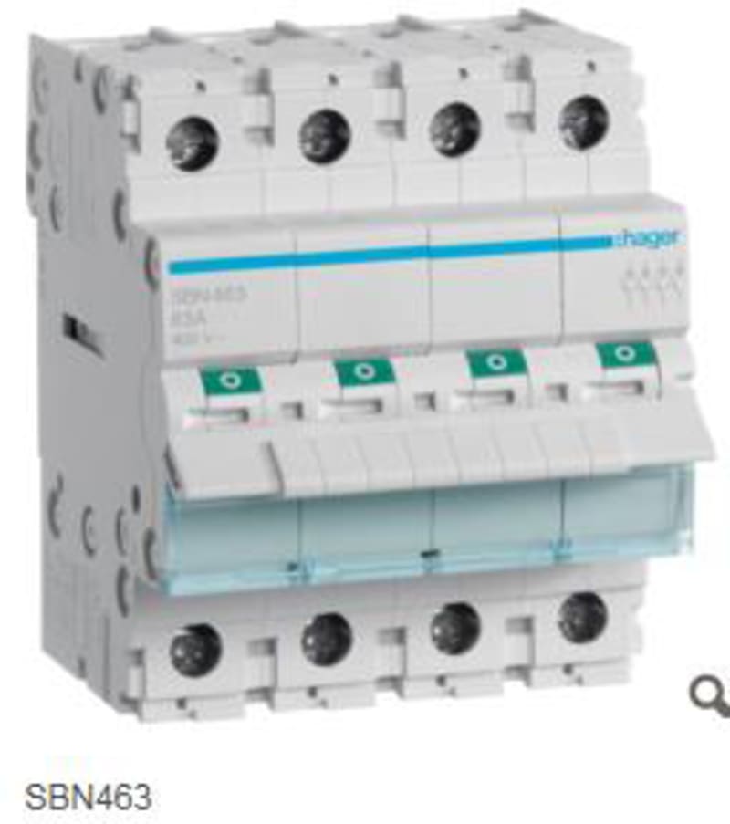 Modular Switch 4P 63A 4MOD (SBN463)