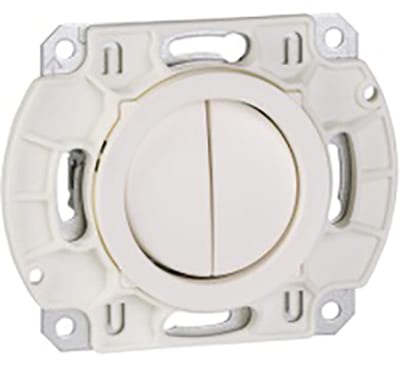 Schneider Electric Robust 2-Circuit Series Rocker Switch Insert White