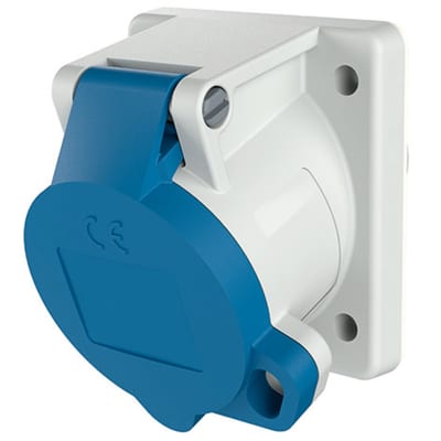 Panelm. outlet 216-6 IP44 camping for lock