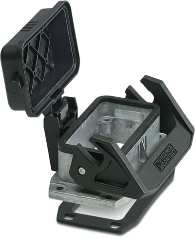 Phoenix Contact Heavycon B10 Add-on Housing Aluminium Longitudinal Clip Seawater-Resistant