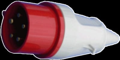 Plug 416-6 IP44 400V