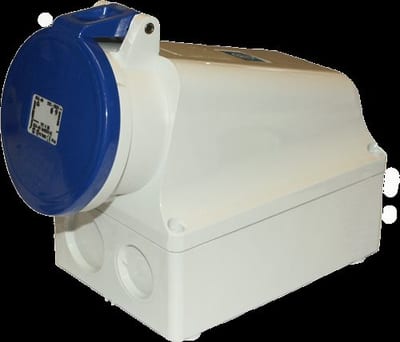 Socket-WALL 363-9 IP44 230V