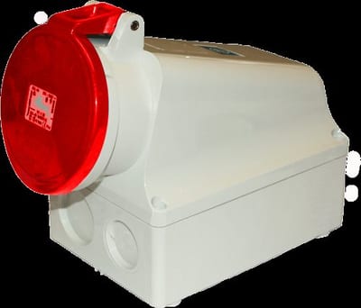 Socket-WALL 463-6 IP44 400V
