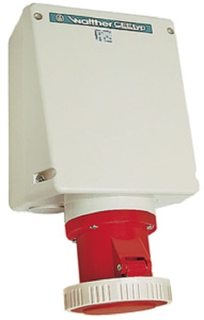 Socket-wall 4125-6 IP67 400V