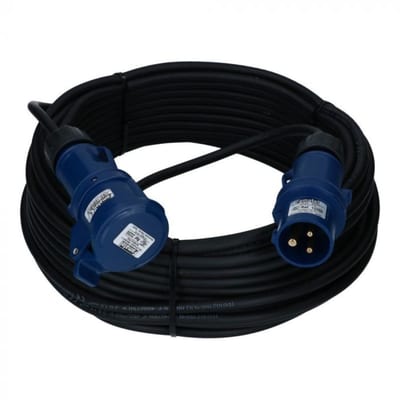 Stansefabrikken 3P 16A 6h CEE Extension Cable, 3G2.5, 25 m