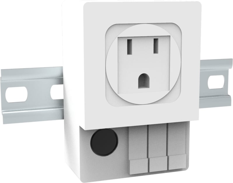 nVent HOFFMAN LPS10USA Socket with fuse USA, DIN rail mounting, plastic UL approved