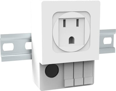 nVent HOFFMAN LPS10USA Socket with fuse USA, DIN rail mounting, plastic UL approved
