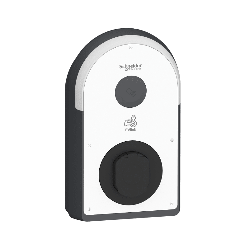 Schneider Electric Charging station, EVlink Pro AC/AC Metal, 22kW, 32A, 3P+N, T2S socket-outlet, RDC-DD 6MA EVB3S22N41