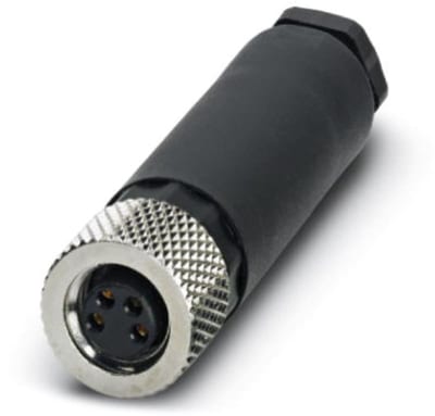 M8 Connector SACC-M 8FS-4CON-M-SW, 4-Pole, Straight Socket (1506891)