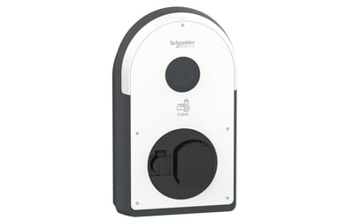 Schneider Electric Charging station, EVlink Pro AC/AC Metal, 22kW, 32A, 3P+N, T2S/TF socket-outlets, RDC-DD 6MA, MID meter EVB3S22N40FM
