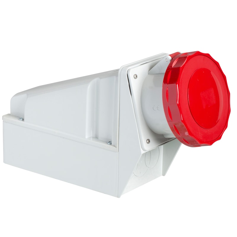 PratiKa Wall-Mounted Socket Outlet, Large, 125 A 3P+E (81194)