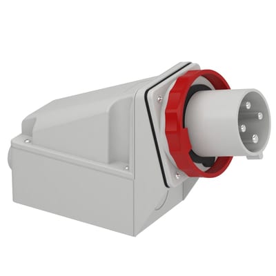 Appliance Inlet wall-mounted 63A 3P+J