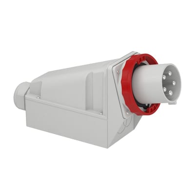 Appliance Inlet wall-mounted 125A 4P+J