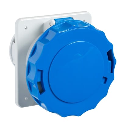 PratiKa Panel Socket Outlet, Straight, 125 A 3P+E 230 V