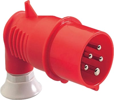 Plug, 90O 16A 4P+J 400VIP44